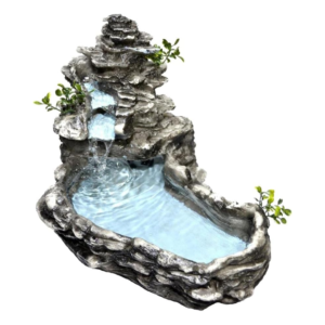 Fonte de Água Decorativa Cascata Laguinho Lago com Bomba Bivolt