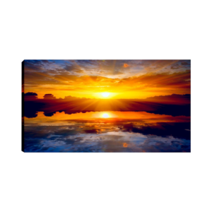 Quadro Decorativo Para Sala Paisagem Por do Sol - 55x100cm