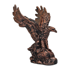 Águia Rocha Estátua em Resina – Poder e Força – Bronze