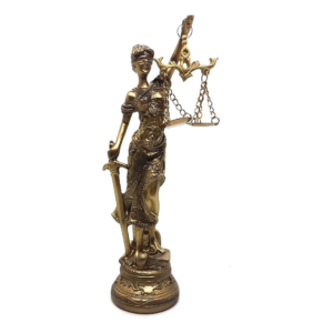 Estátua Dama Da Justiça - Deusa Têmis - Símbolo Do Direito - 20cm
