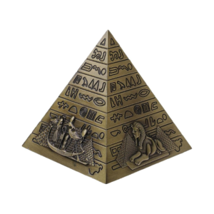 Estátua Pirâmide Egípcia - 10cm - Bronze